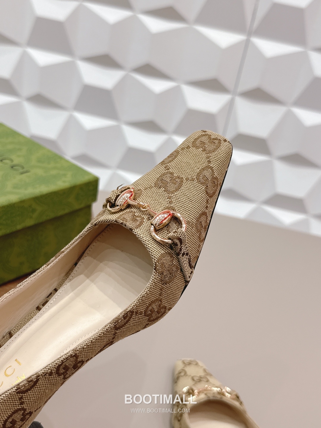 Gucci Jacquard Square Toe Mid Heel Pumps 구찌 자카드 스퀘어토 미드힐 펌프스 6