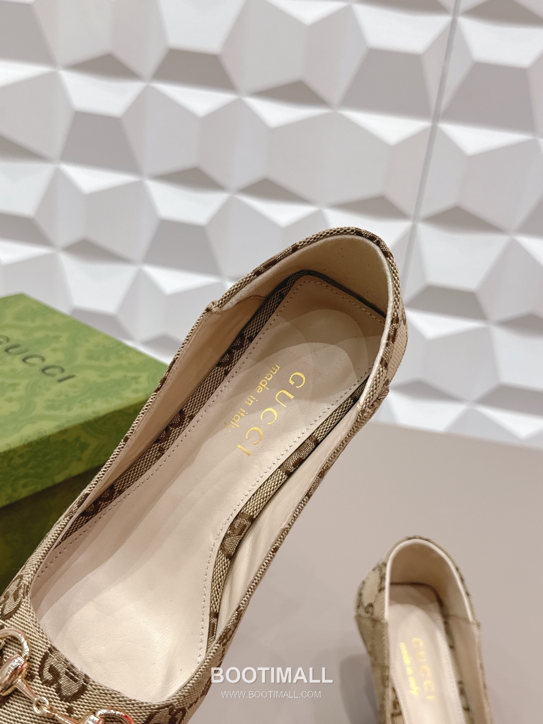 Gucci Jacquard Square Toe Mid Heel Pumps 구찌 자카드 스퀘어토 미드힐 펌프스 7