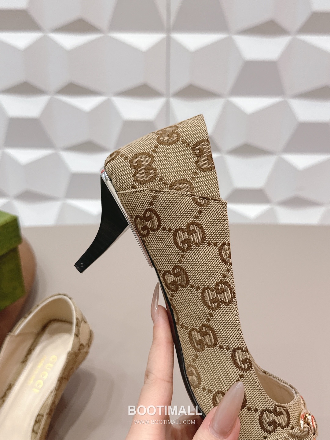 Gucci Jacquard Square Toe Mid Heel Pumps 구찌 자카드 스퀘어토 미드힐 펌프스 8
