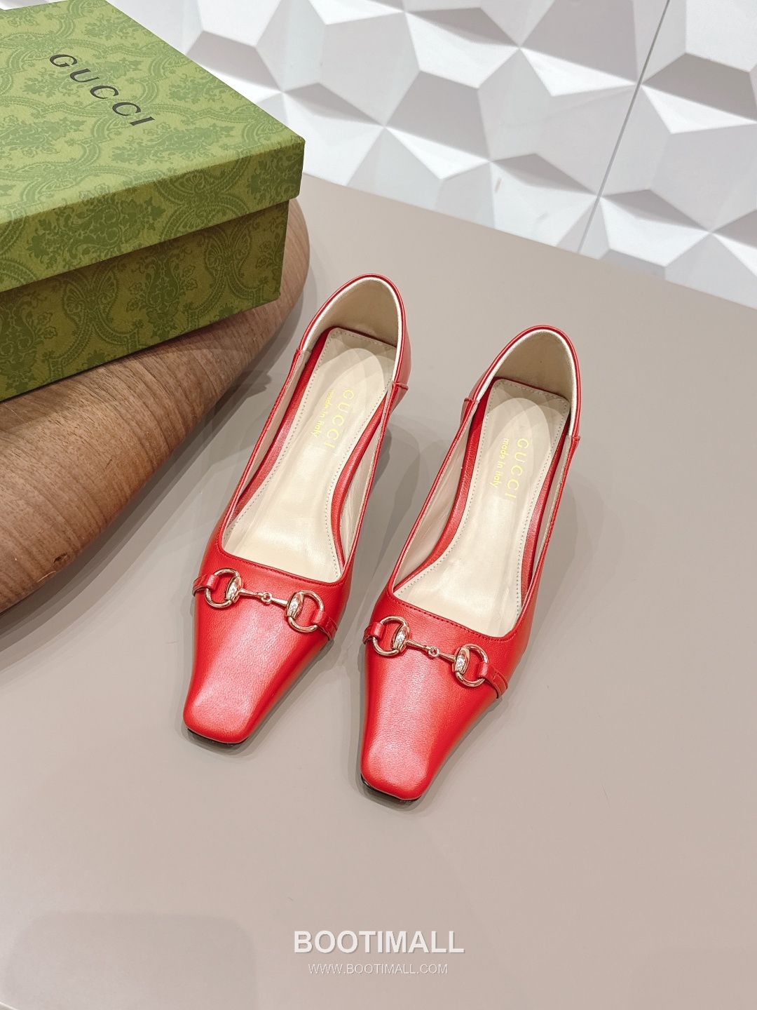 Gucci Jacquard Square Toe Mid Heel Pumps 구찌 자카드 스퀘어토 미드힐 펌프스 1