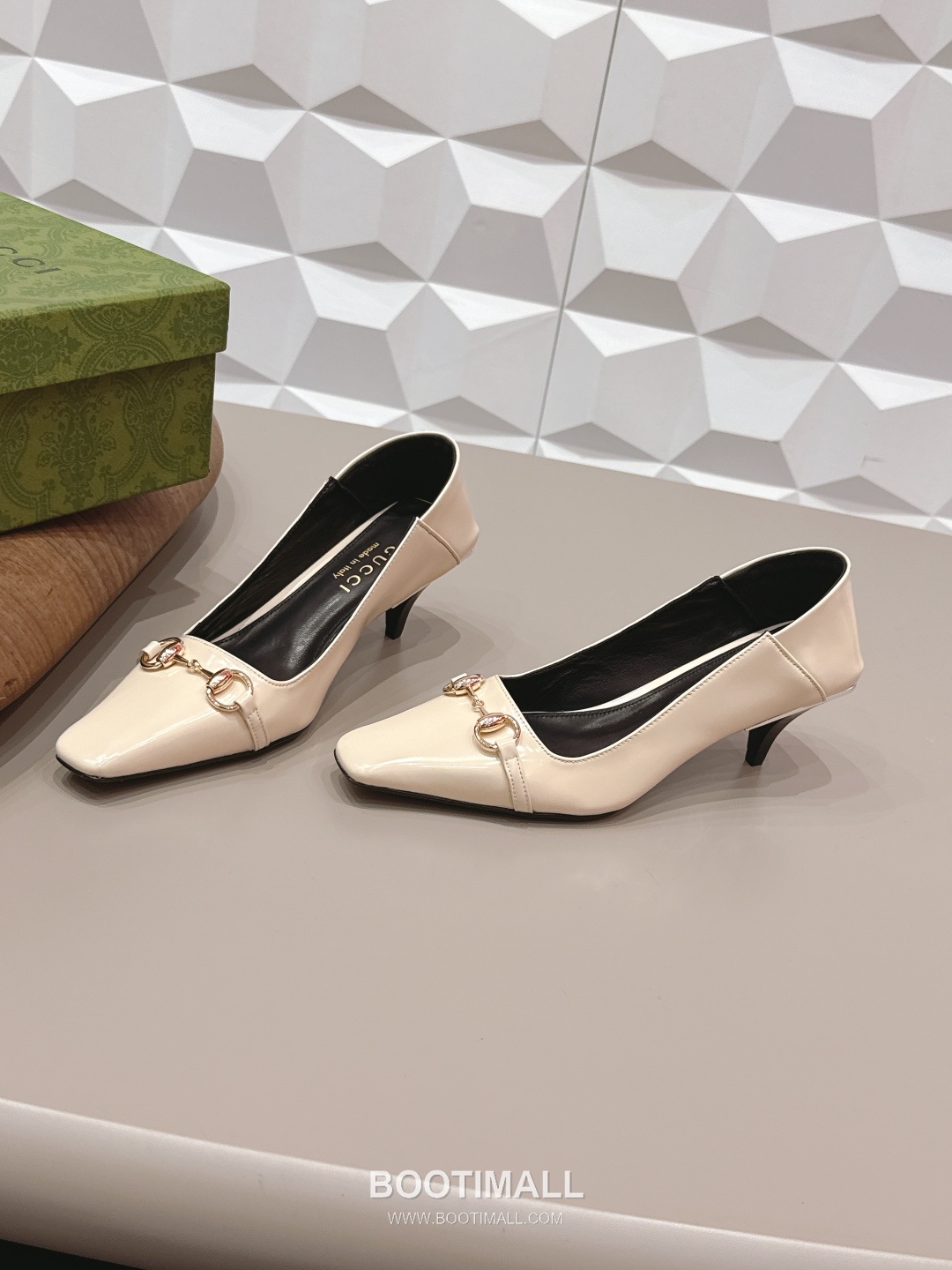 Gucci Jacquard Square Toe Mid Heel Pumps 구찌 자카드 스퀘어토 미드힐 펌프스 2