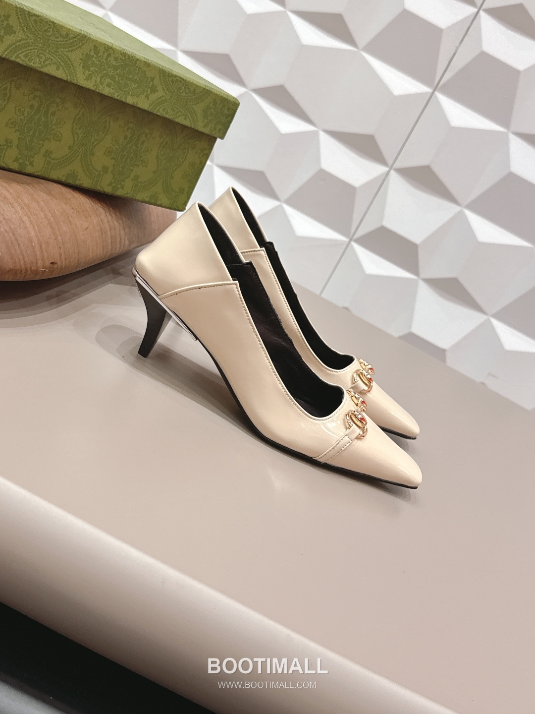 Gucci Jacquard Square Toe Mid Heel Pumps 구찌 자카드 스퀘어토 미드힐 펌프스 3