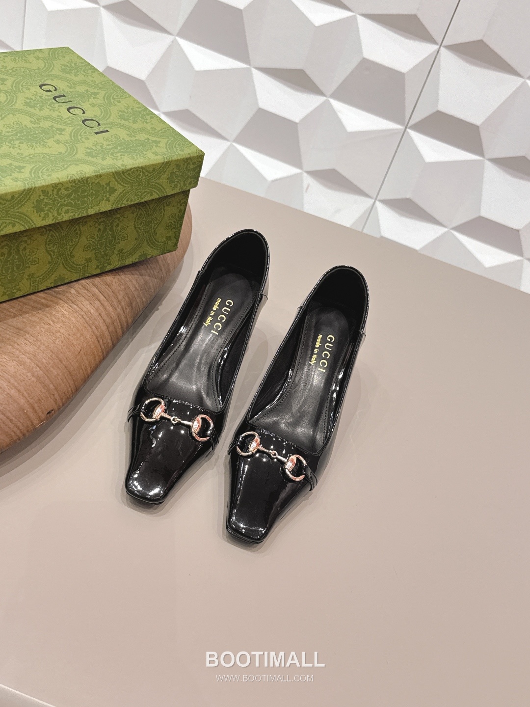 Gucci Jacquard Square Toe Mid Heel Pumps 구찌 자카드 스퀘어토 미드힐 펌프스 1