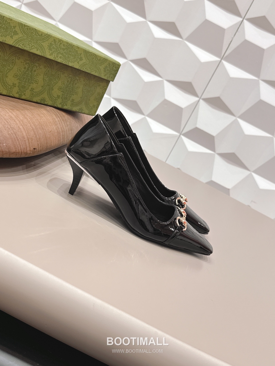 Gucci Jacquard Square Toe Mid Heel Pumps 구찌 자카드 스퀘어토 미드힐 펌프스 3