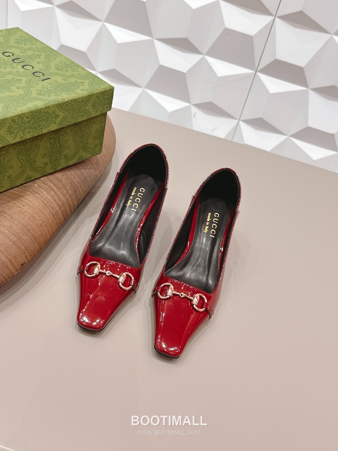 Gucci Jacquard Square Toe Mid Heel Pumps 구찌 자카드 스퀘어토 미드힐 펌프스 1