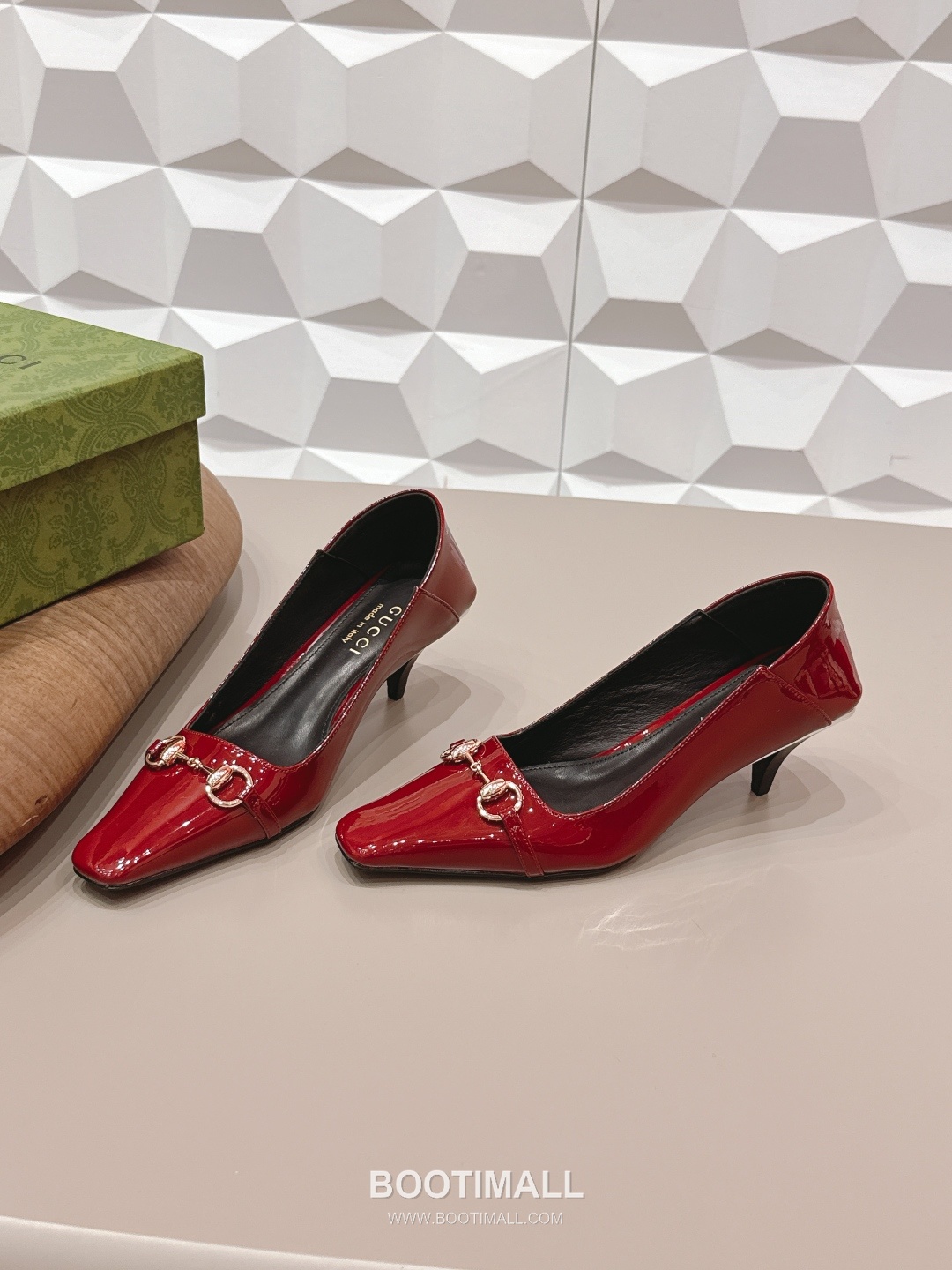 Gucci Jacquard Square Toe Mid Heel Pumps 구찌 자카드 스퀘어토 미드힐 펌프스 2