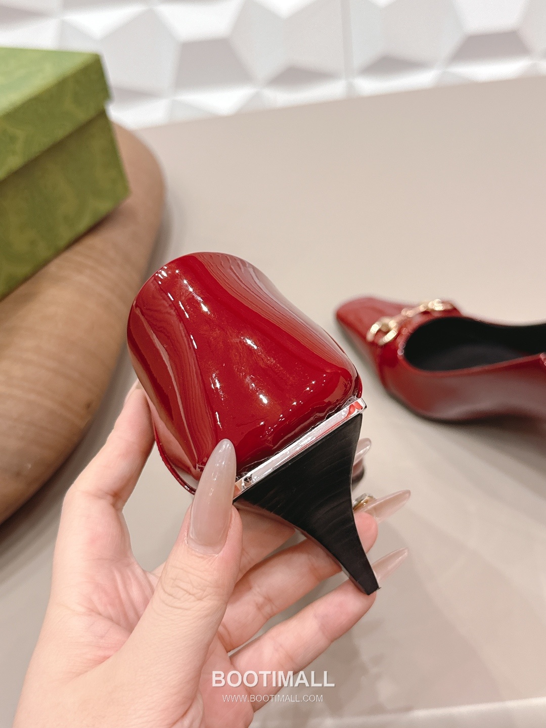 Gucci Jacquard Square Toe Mid Heel Pumps 구찌 자카드 스퀘어토 미드힐 펌프스 9