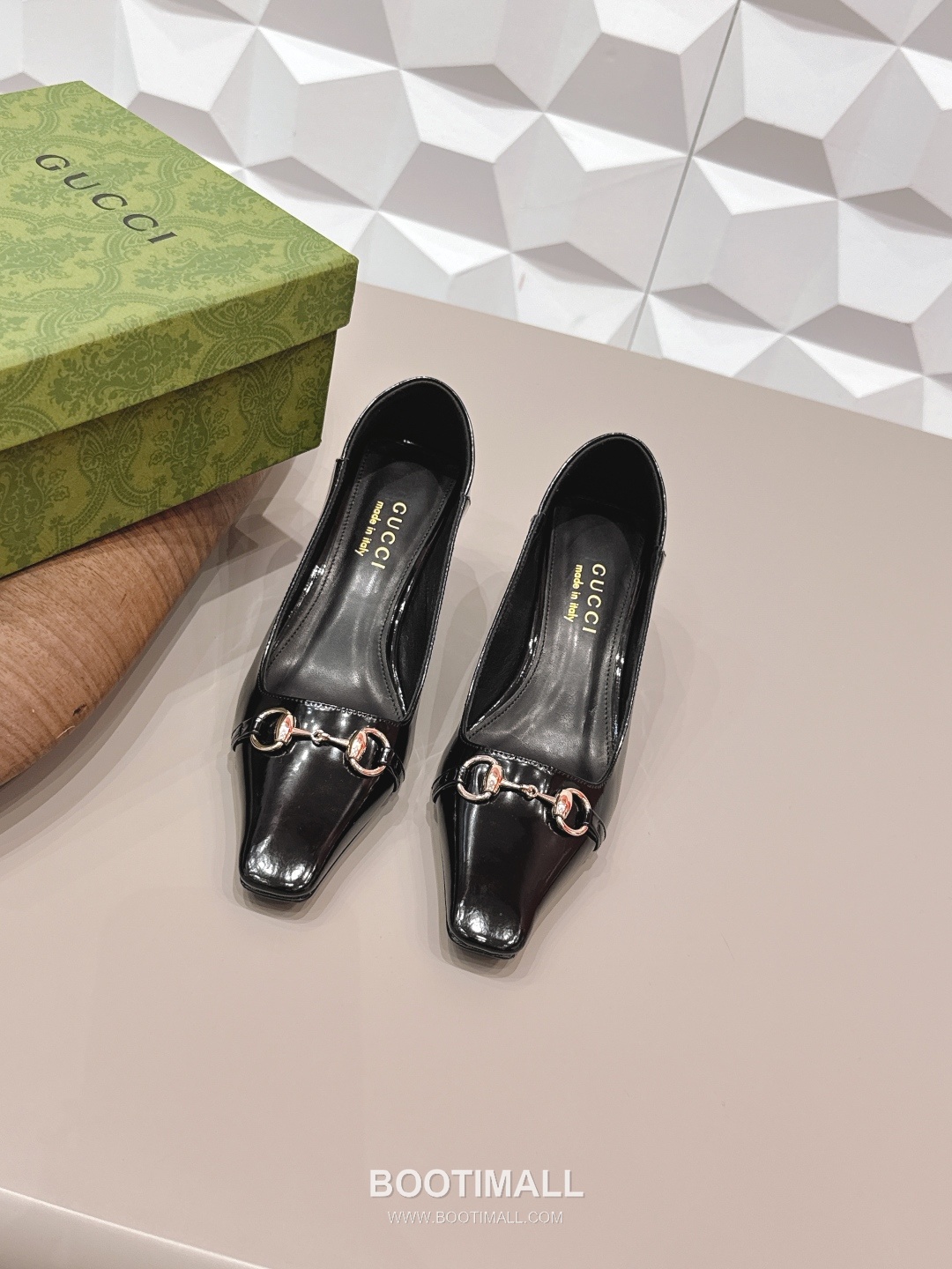 Gucci Jacquard Square Toe Mid Heel Pumps 구찌 자카드 스퀘어토 미드힐 펌프스 1
