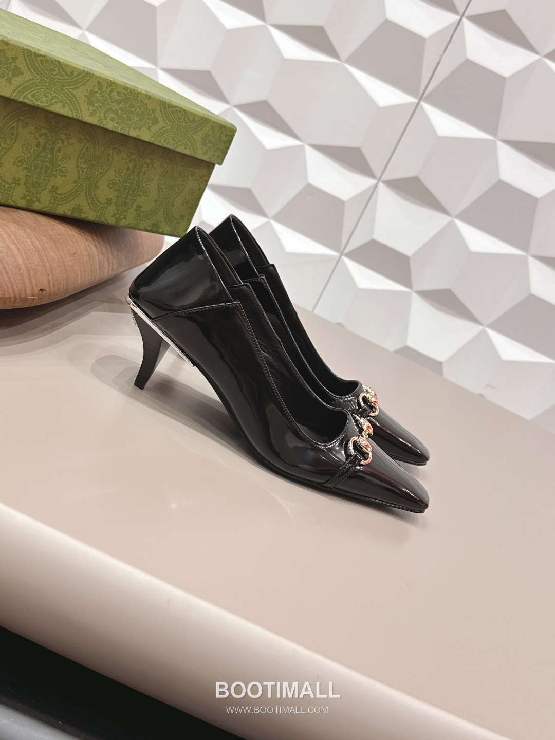 Gucci Jacquard Square Toe Mid Heel Pumps 구찌 자카드 스퀘어토 미드힐 펌프스 3