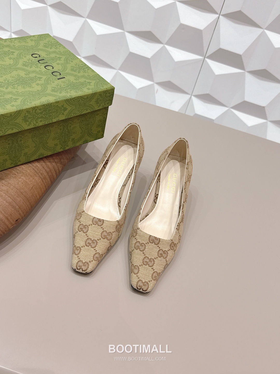 Gucci Square Toe Jacquard Mid Heel Pumps 구찌 스퀘어토 자카드 미드힐 펌프스 1