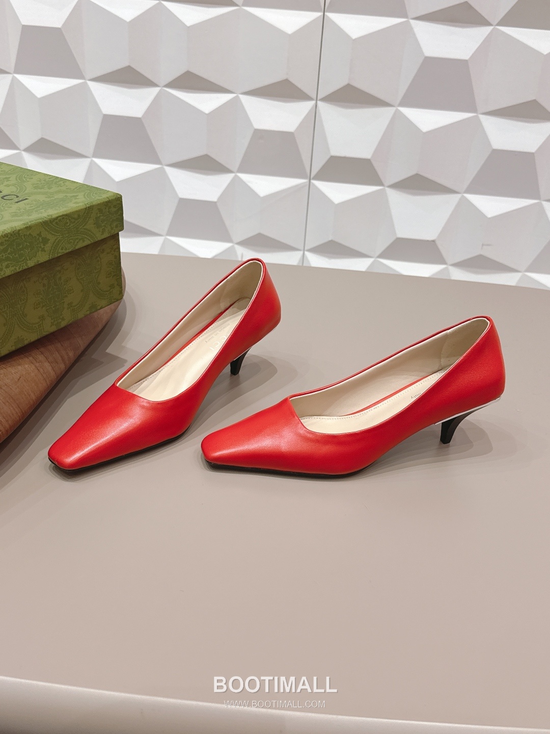 Gucci Square Toe Jacquard Mid Heel Pumps 구찌 스퀘어토 자카드 미드힐 펌프스 2