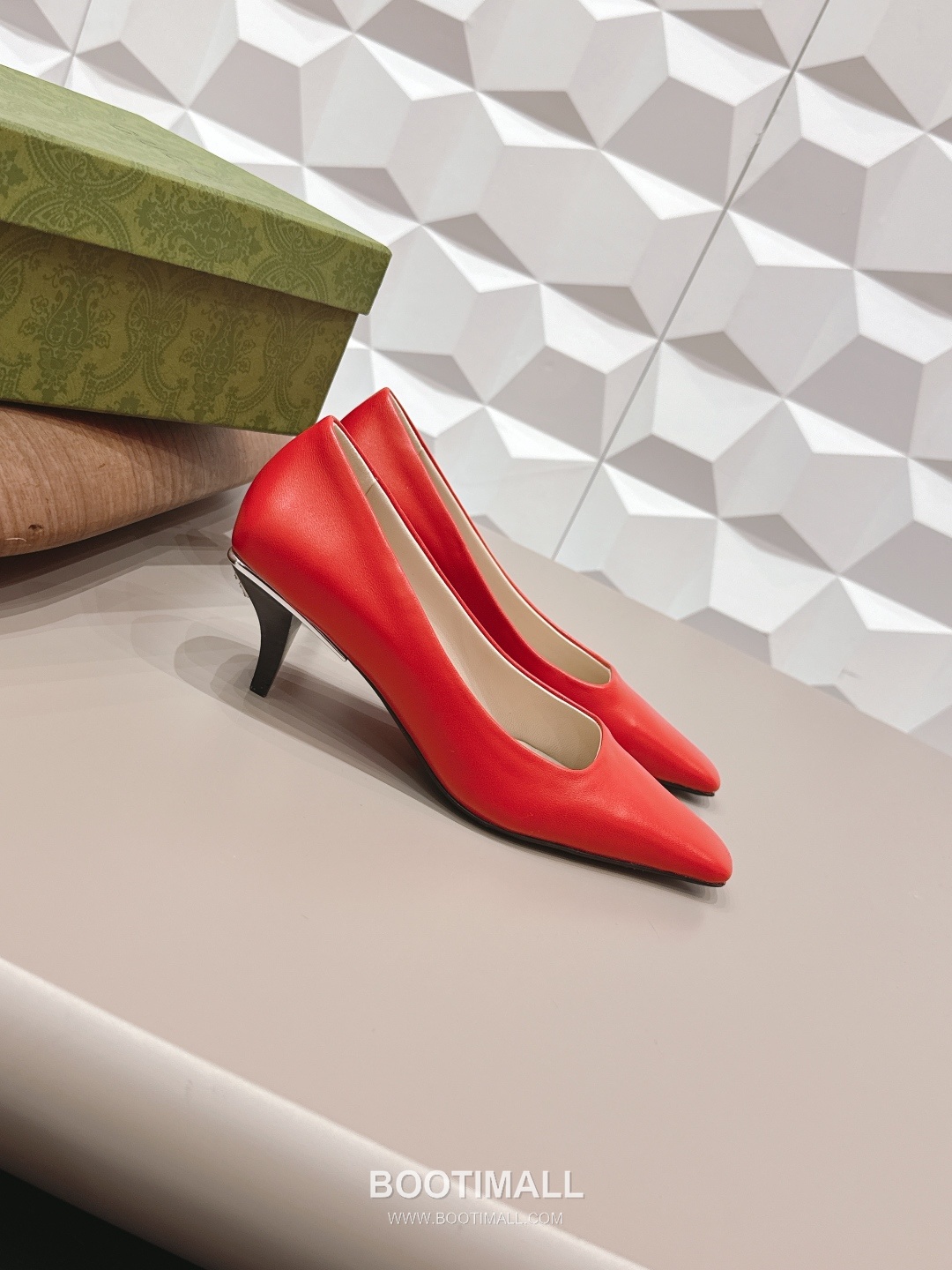 Gucci Square Toe Jacquard Mid Heel Pumps 구찌 스퀘어토 자카드 미드힐 펌프스 3