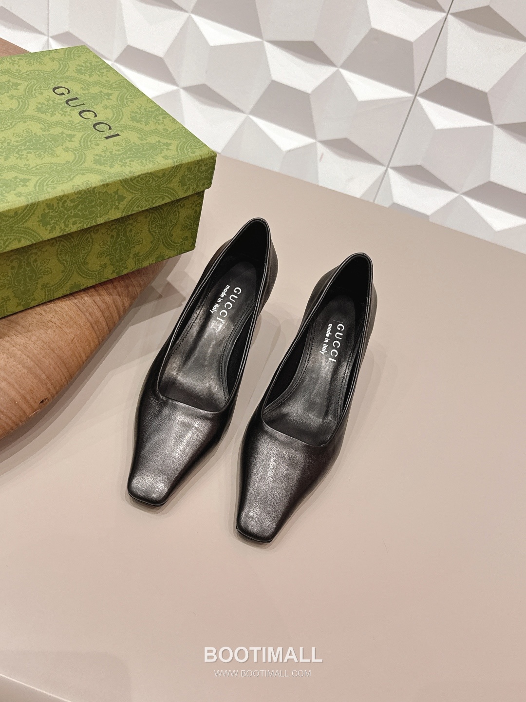 Gucci Square Toe Jacquard Mid Heel Pumps 구찌 스퀘어토 자카드 미드힐 펌프스 1