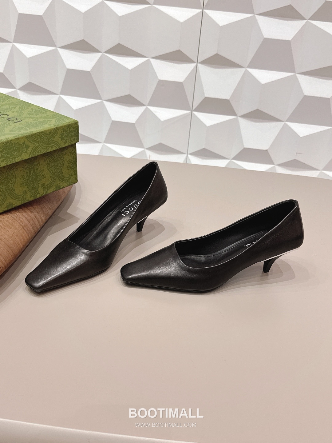 Gucci Square Toe Jacquard Mid Heel Pumps 구찌 스퀘어토 자카드 미드힐 펌프스 2