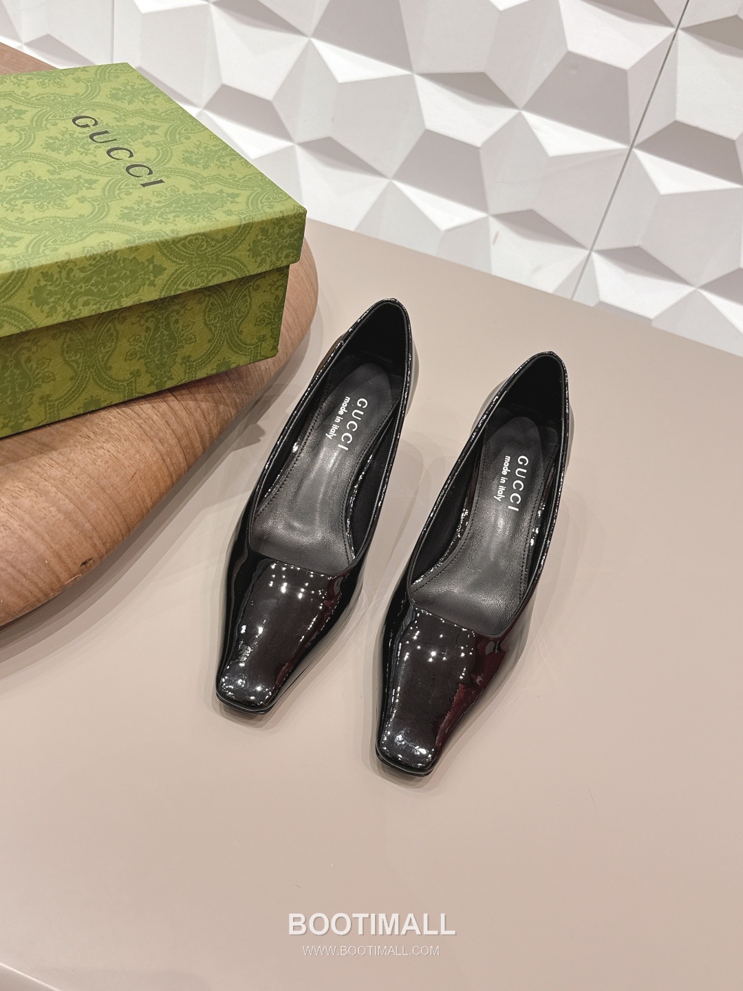 Gucci Square Toe Jacquard Mid Heel Pumps 구찌 스퀘어토 자카드 미드힐 펌프스 1