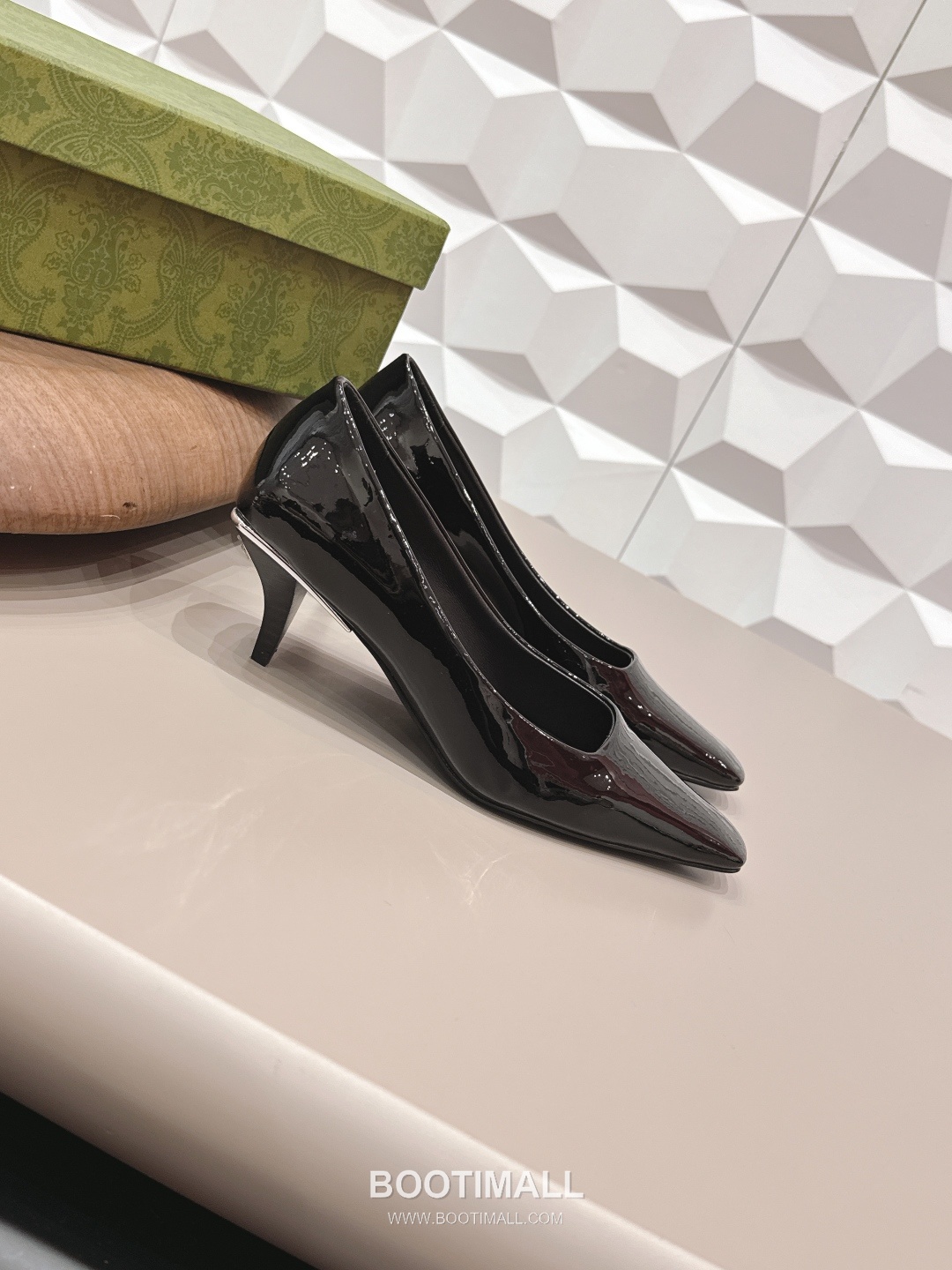 Gucci Square Toe Jacquard Mid Heel Pumps 구찌 스퀘어토 자카드 미드힐 펌프스 3