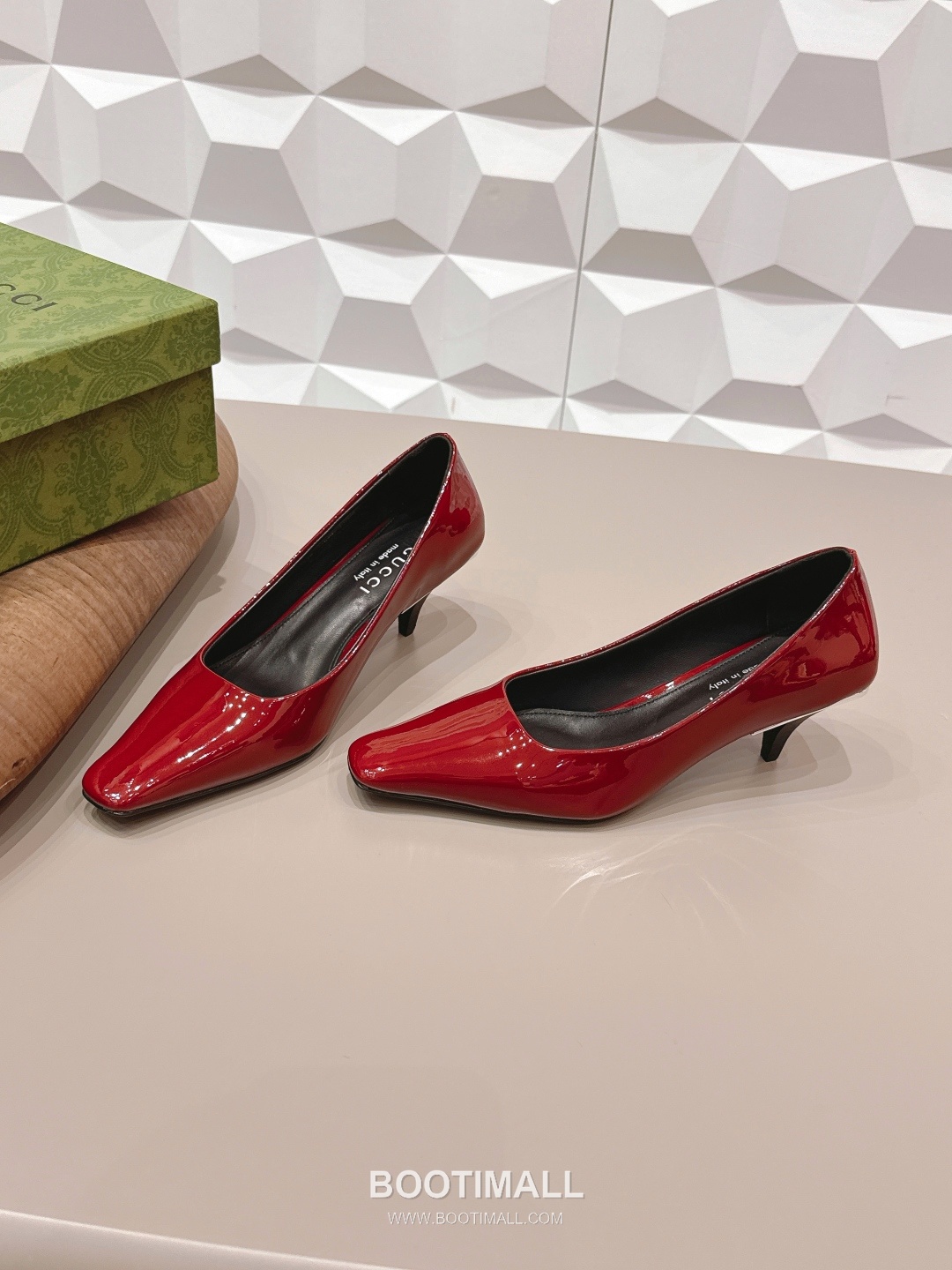 Gucci Square Toe Jacquard Mid Heel Pumps 구찌 스퀘어토 자카드 미드힐 펌프스 2