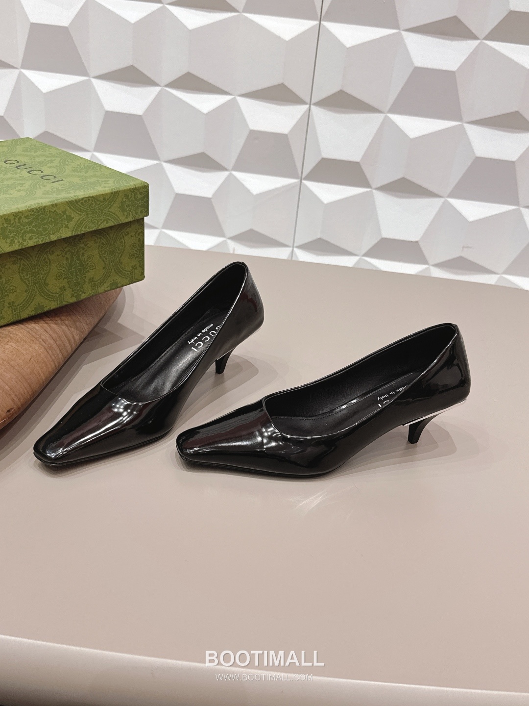 Gucci Square Toe Jacquard Mid Heel Pumps 구찌 스퀘어토 자카드 미드힐 펌프스 2