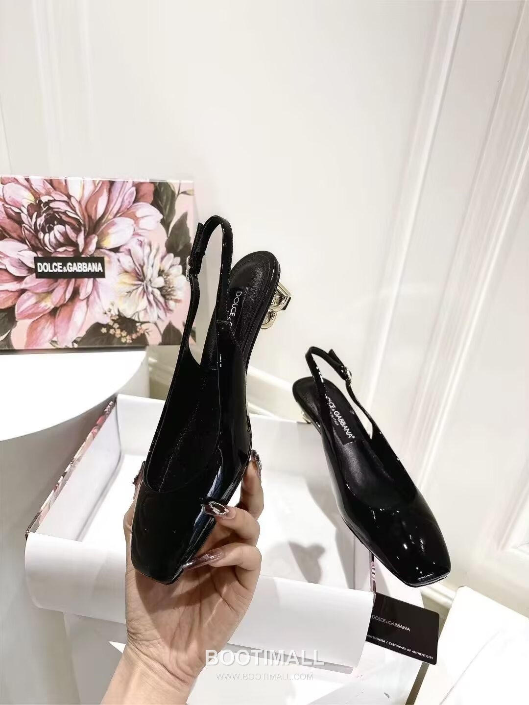 Dolce & Gabbana Patent Heel Pumps Patent Leather Lambskin Black 돌체앤가바나 페이턴트 힐 펌프스 페이턴트 레더 양가죽 블랙 3