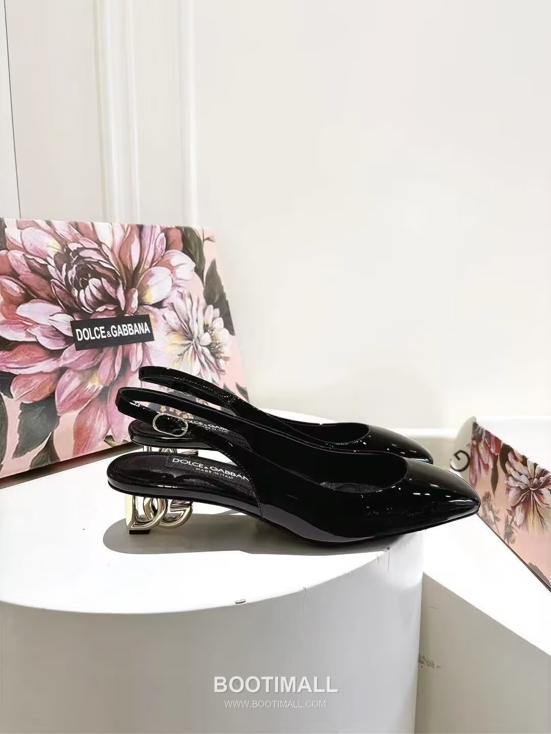 Dolce & Gabbana Patent Heel Pumps Patent Leather Lambskin Black 돌체앤가바나 페이턴트 힐 펌프스 페이턴트 레더 양가죽 블랙 6