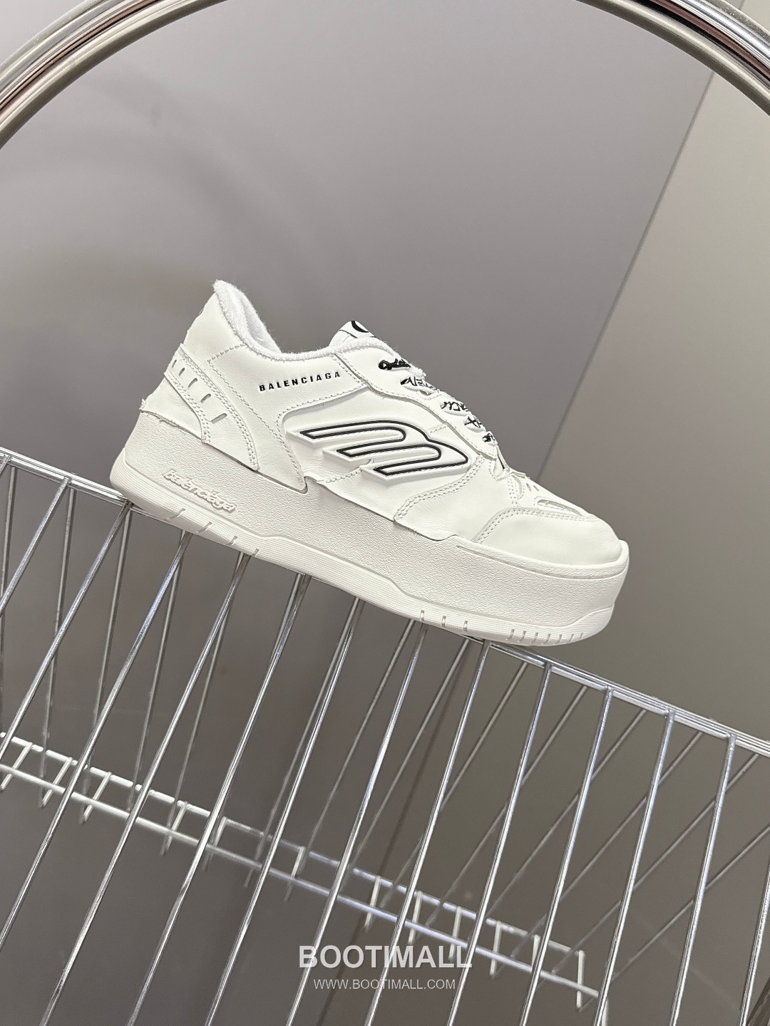 Balenciaga Hamptons Sneakers Leather Black 발렌시아가 햄프턴스 스니커즈 소가죽 블랙 5