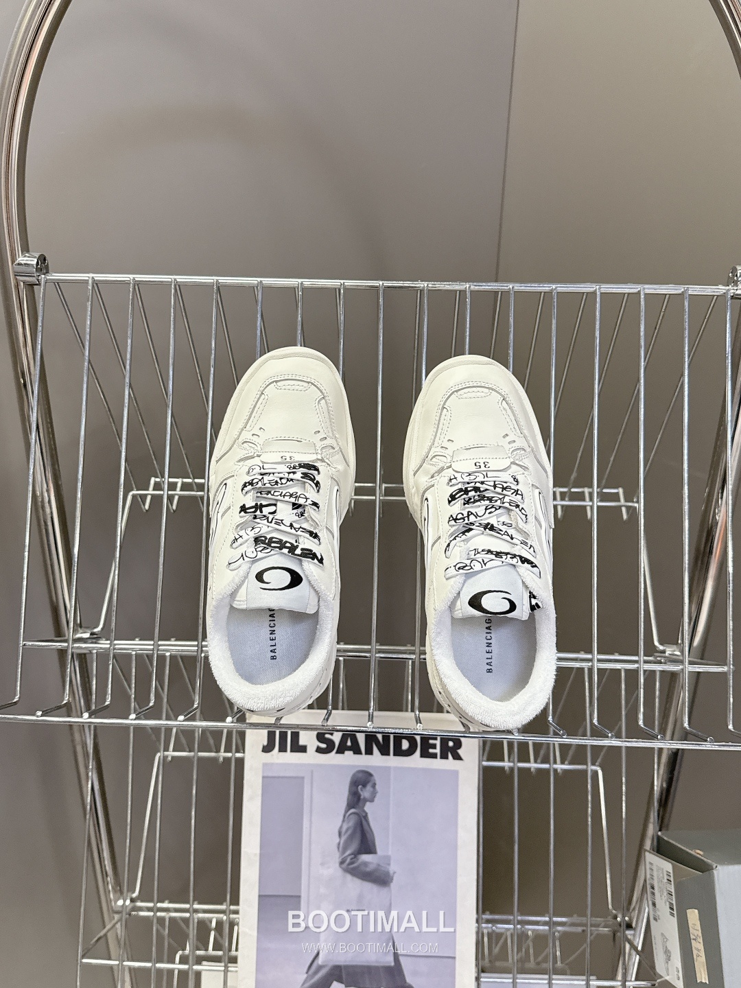 Balenciaga Hamptons Sneakers Leather Black 발렌시아가 햄프턴스 스니커즈 소가죽 블랙 6