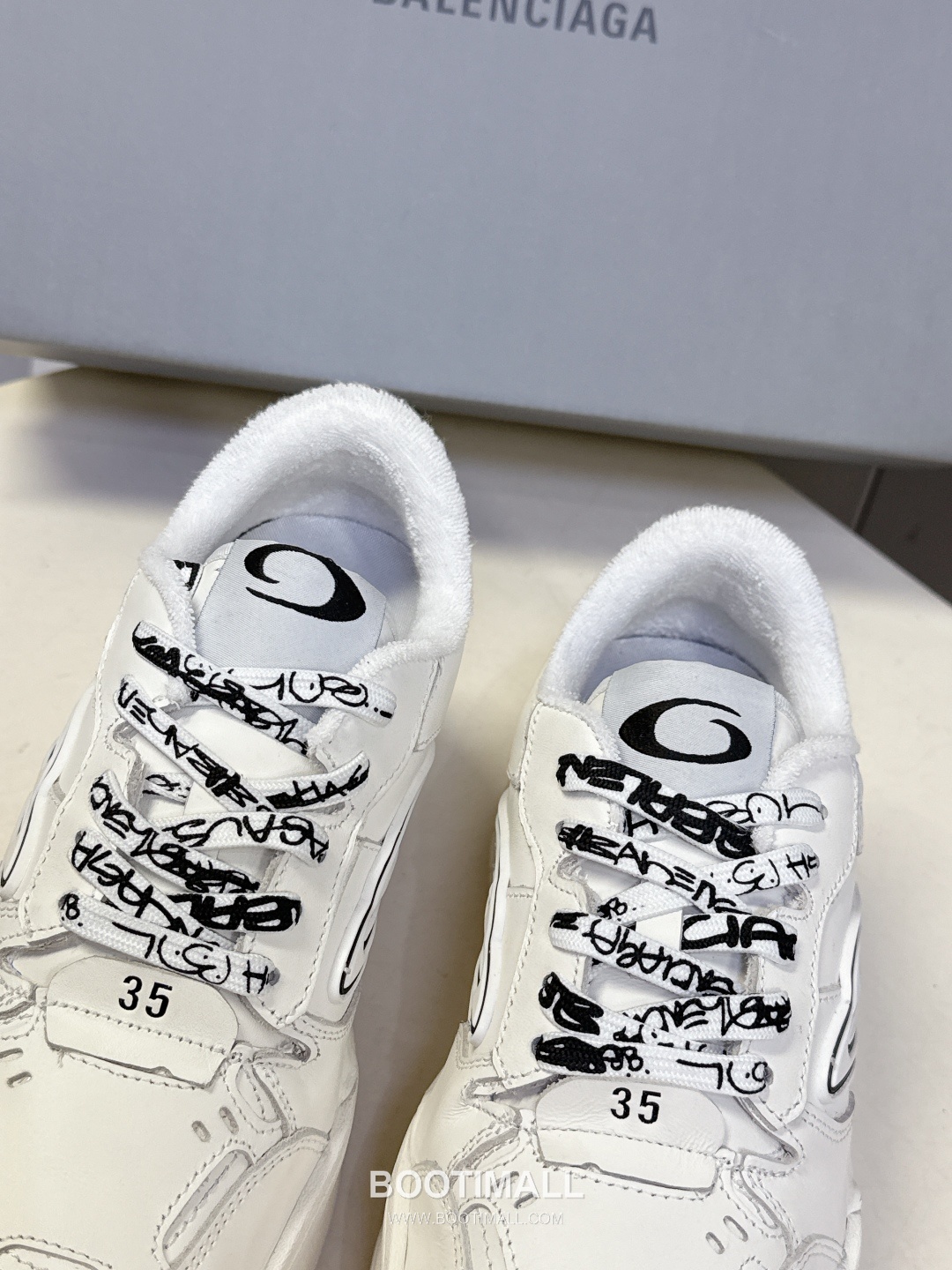 Balenciaga Hamptons Sneakers Leather Black 발렌시아가 햄프턴스 스니커즈 소가죽 블랙 7