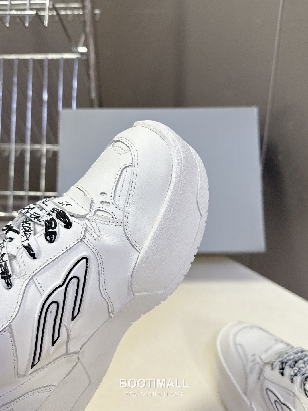 Balenciaga Hamptons Sneakers Leather Black 발렌시아가 햄프턴스 스니커즈 소가죽 블랙 8