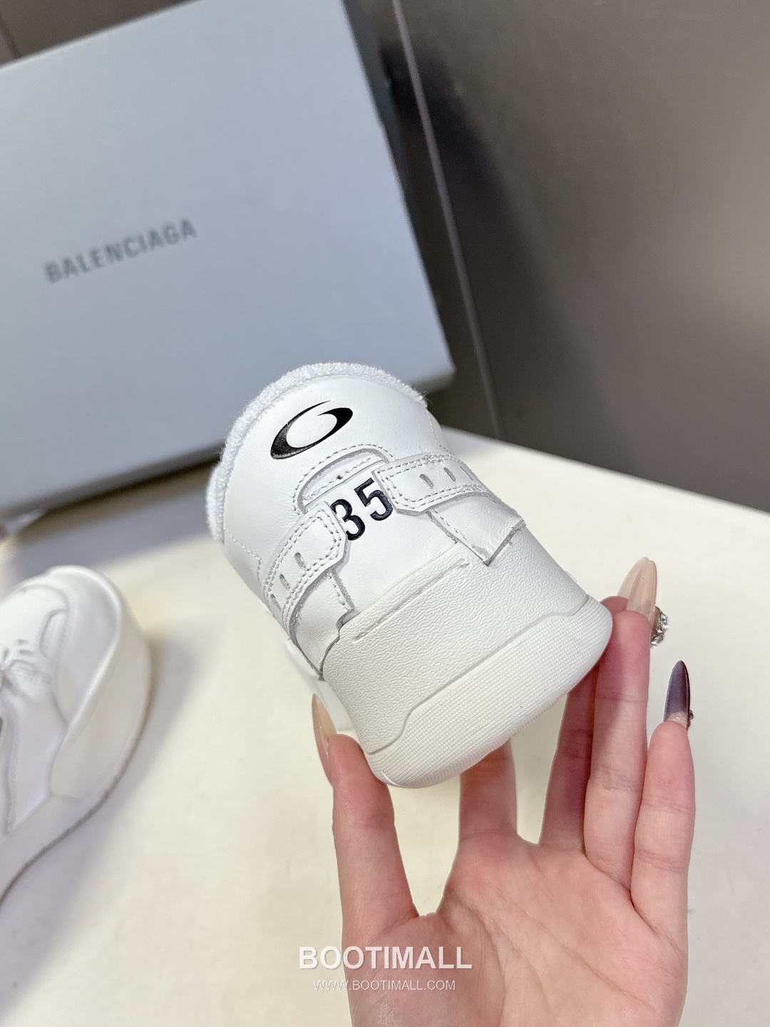 Balenciaga Hamptons Sneakers Leather Black 발렌시아가 햄프턴스 스니커즈 소가죽 블랙 9