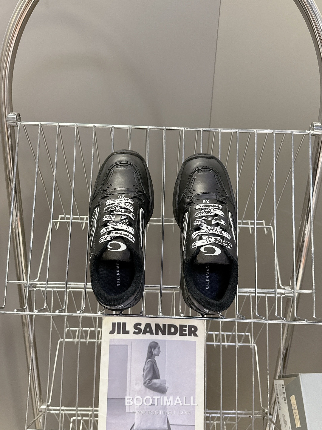 Balenciaga Hamptons Sneakers Leather Black 발렌시아가 햄프턴스 스니커즈 소가죽 블랙 6