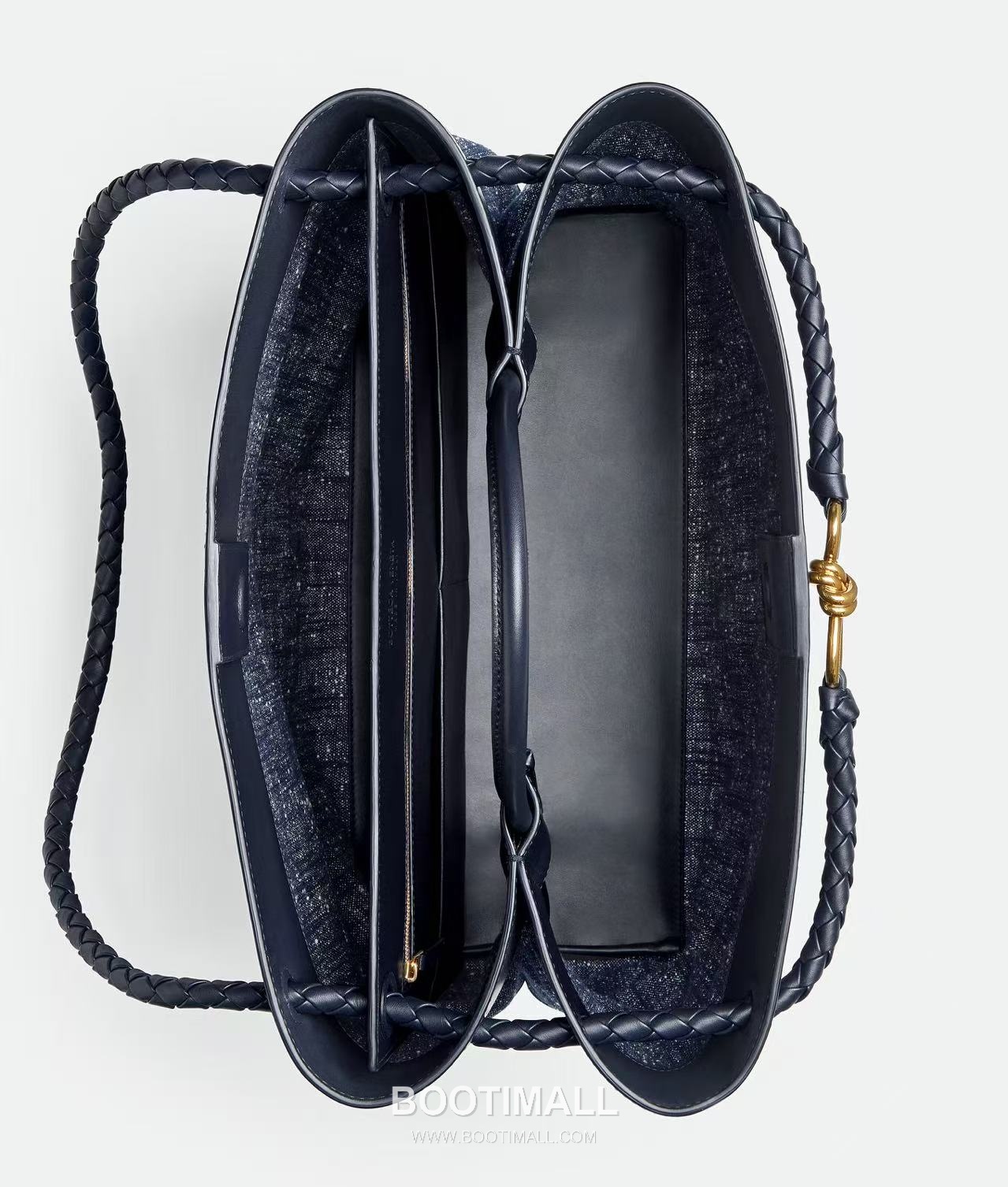 Bottega Veneta Andiamo Tote Terry Denim Blue Tote Bag 보테가 베네타 안디아모 토트 테리 데님 블루 토트백 42cm 2