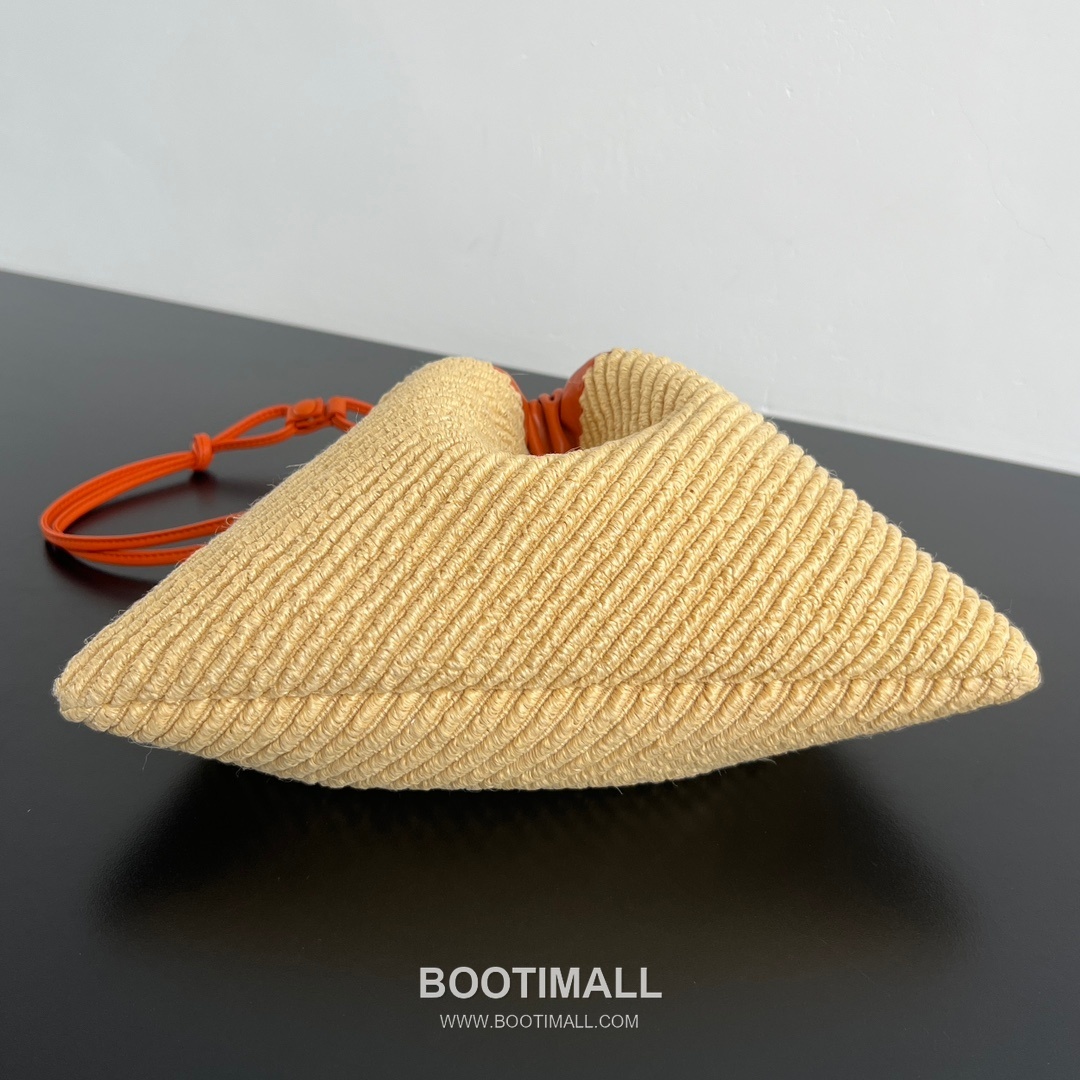 Bottega Veneta Dustbag Raffia Bag Raffia & Nylon Orange Tote Bag 보테가 베네타 더스트백 라피아 백 라피아 & 나일론 오렌지 토트백 32cm 4