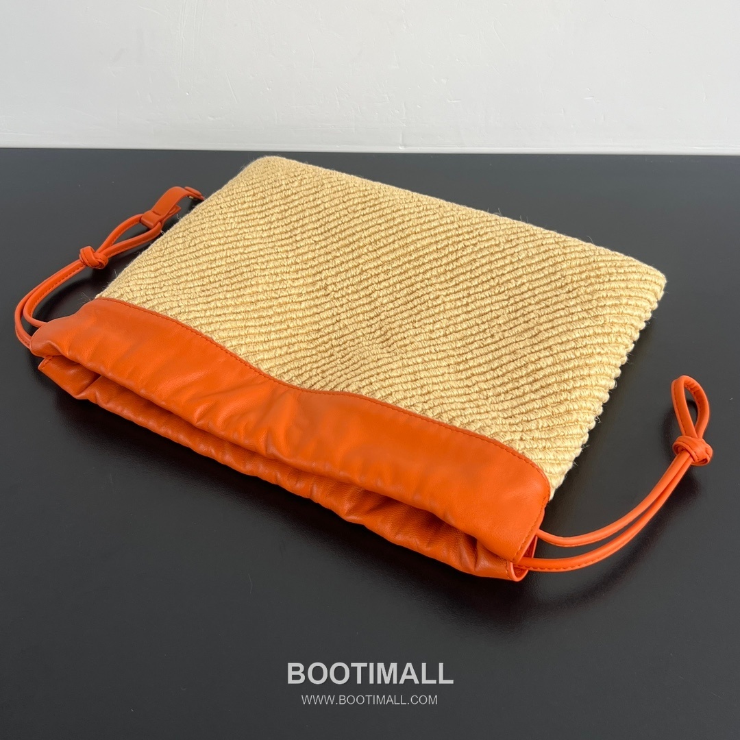 Bottega Veneta Dustbag Raffia Bag Raffia & Nylon Orange Tote Bag 보테가 베네타 더스트백 라피아 백 라피아 & 나일론 오렌지 토트백 32cm 5
