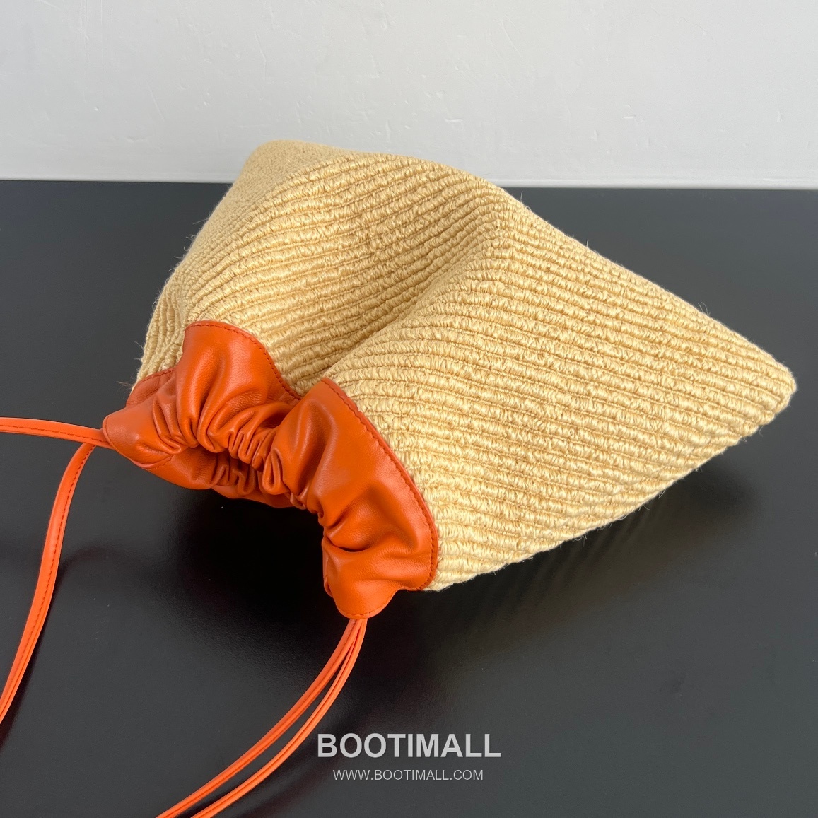 Bottega Veneta Dustbag Raffia Bag Raffia & Nylon Orange Tote Bag 보테가 베네타 더스트백 라피아 백 라피아 & 나일론 오렌지 토트백 32cm 6