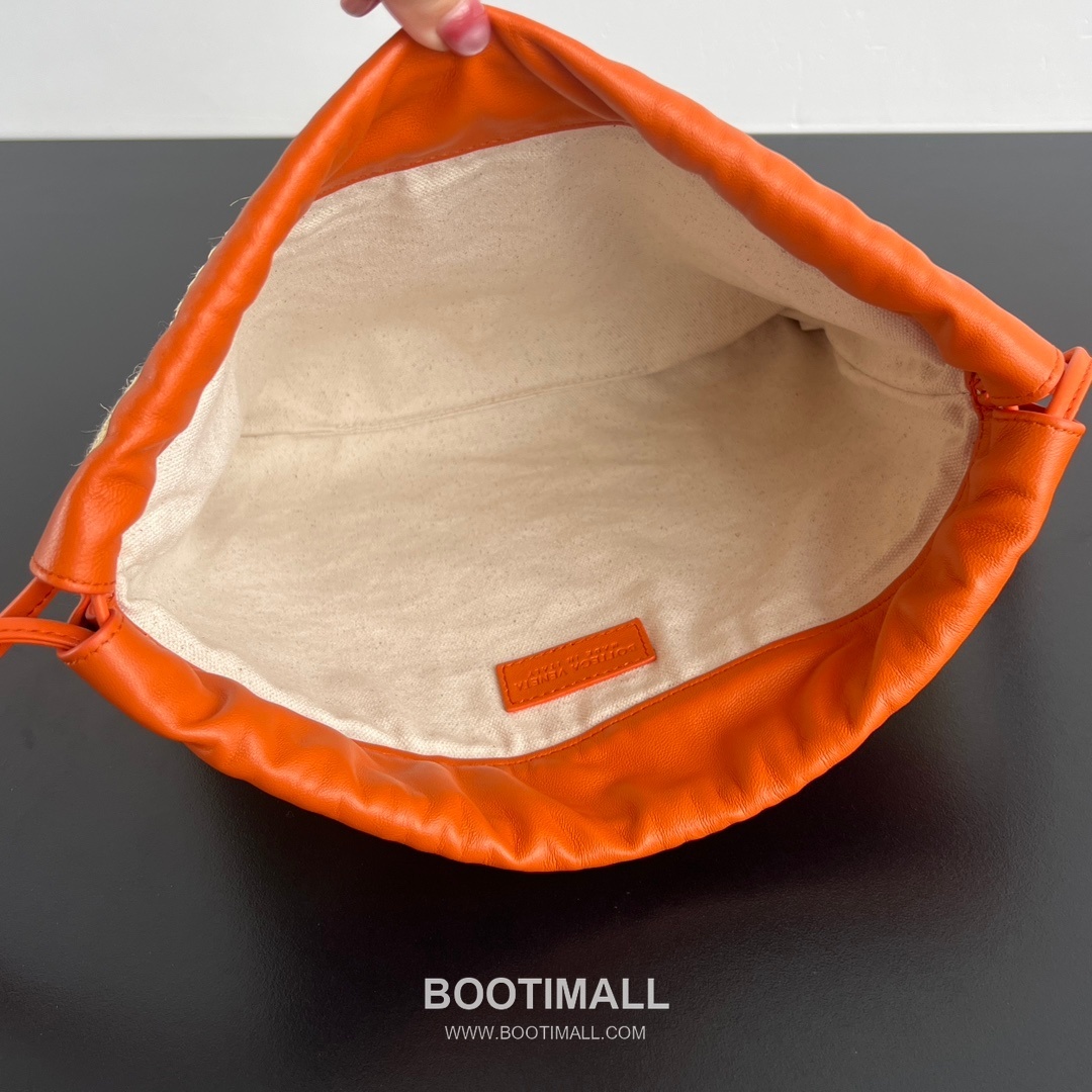 Bottega Veneta Dustbag Raffia Bag Raffia & Nylon Orange Tote Bag 보테가 베네타 더스트백 라피아 백 라피아 & 나일론 오렌지 토트백 32cm 7
