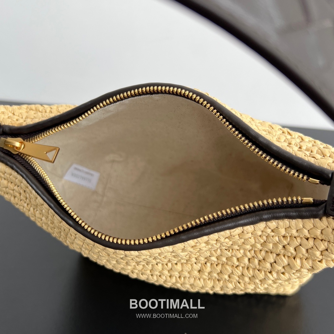 Bottega Veneta Wallace Straw Tote Raffia, Calfskin, Canvas Natural Tote Bag 보테가 베네타 월리스 라피아 토트백 라피아, 송아지가죽, 캔버스 내추럴 20x13x9.5cm 10