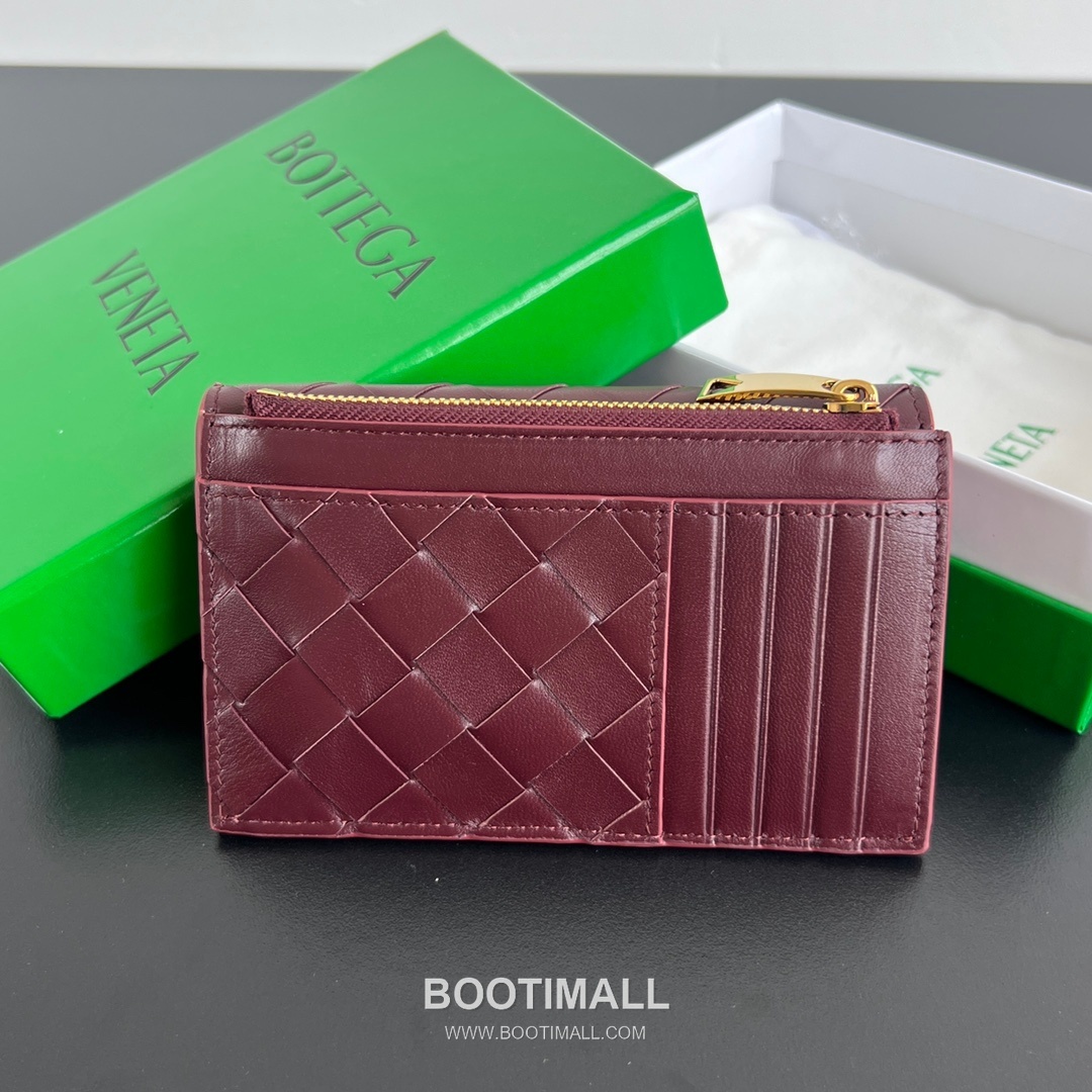 Bottega Veneta Amdiamo Zip Card Case Intrecciato Calfskin Fireworks Card Holder 보테가 베네타 암디아모 지퍼 카드 케이스 인트레치아토 카프스킨 파이어웍스 카드지갑 14cm 3
