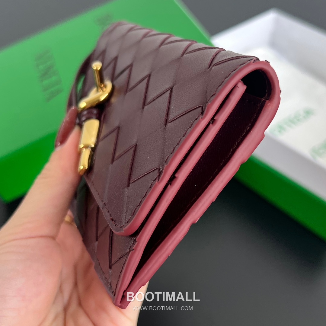Bottega Veneta Amdiamo Zip Card Case Intrecciato Calfskin Fireworks Card Holder 보테가 베네타 암디아모 지퍼 카드 케이스 인트레치아토 카프스킨 파이어웍스 카드지갑 14cm 5
