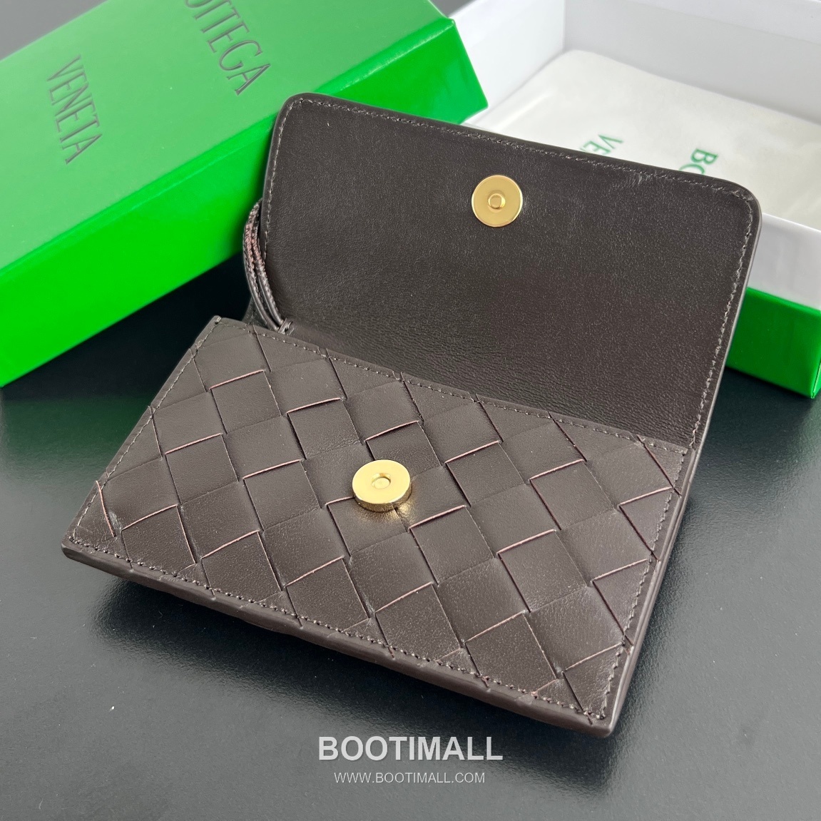 Bottega Veneta Amdiamo Zip Card Case Intrecciato Calfskin Fireworks Card Holder 보테가 베네타 암디아모 지퍼 카드 케이스 인트레치아토 카프스킨 파이어웍스 카드지갑 14cm 6