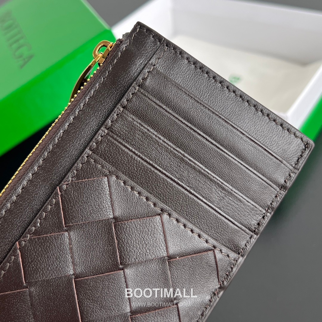 Bottega Veneta Amdiamo Zip Card Case Intrecciato Calfskin Fireworks Card Holder 보테가 베네타 암디아모 지퍼 카드 케이스 인트레치아토 카프스킨 파이어웍스 카드지갑 14cm 9
