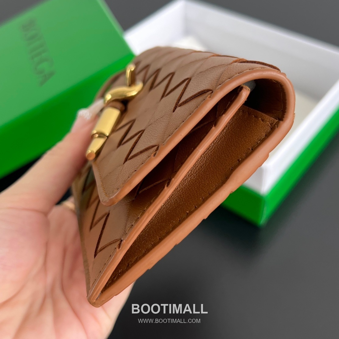 Bottega Veneta Amdiamo Zip Card Case Intrecciato Calfskin Fireworks Card Holder 보테가 베네타 암디아모 지퍼 카드 케이스 인트레치아토 카프스킨 파이어웍스 카드지갑 14cm 9