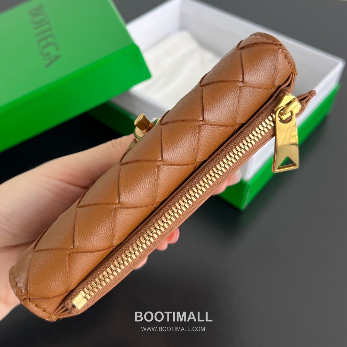 Bottega Veneta Amdiamo Zip Card Case Intrecciato Calfskin Fireworks Card Holder 보테가 베네타 암디아모 지퍼 카드 케이스 인트레치아토 카프스킨 파이어웍스 카드지갑 14cm 12