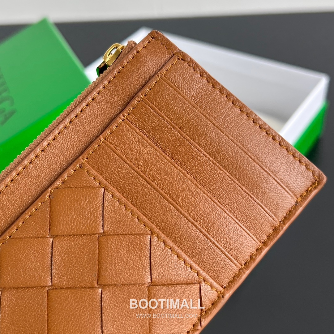 Bottega Veneta Amdiamo Zip Card Case Intrecciato Calfskin Fireworks Card Holder 보테가 베네타 암디아모 지퍼 카드 케이스 인트레치아토 카프스킨 파이어웍스 카드지갑 14cm 13