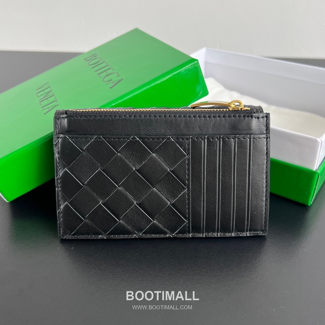Bottega Veneta Amdiamo Zip Card Case Intrecciato Calfskin Fireworks Card Holder 보테가 베네타 암디아모 지퍼 카드 케이스 인트레치아토 카프스킨 파이어웍스 카드지갑 14cm 3