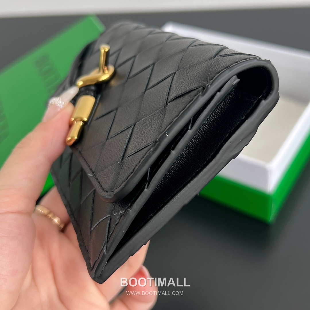 Bottega Veneta Amdiamo Zip Card Case Intrecciato Calfskin Fireworks Card Holder 보테가 베네타 암디아모 지퍼 카드 케이스 인트레치아토 카프스킨 파이어웍스 카드지갑 14cm 4