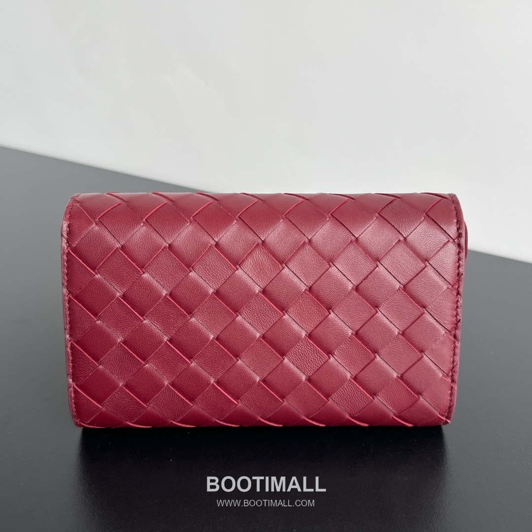 Bottega Veneta Andiamo Flap Wallet Intrecciato Leather Gold Long Wallet 보테가 베네타 안디아모 플랩 장지갑 인트레치아토 레더 골드 19cm 6
