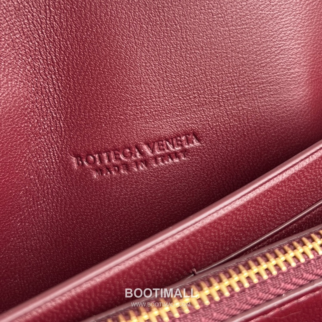 Bottega Veneta Andiamo Flap Wallet Intrecciato Leather Gold Long Wallet 보테가 베네타 안디아모 플랩 장지갑 인트레치아토 레더 골드 19cm 12
