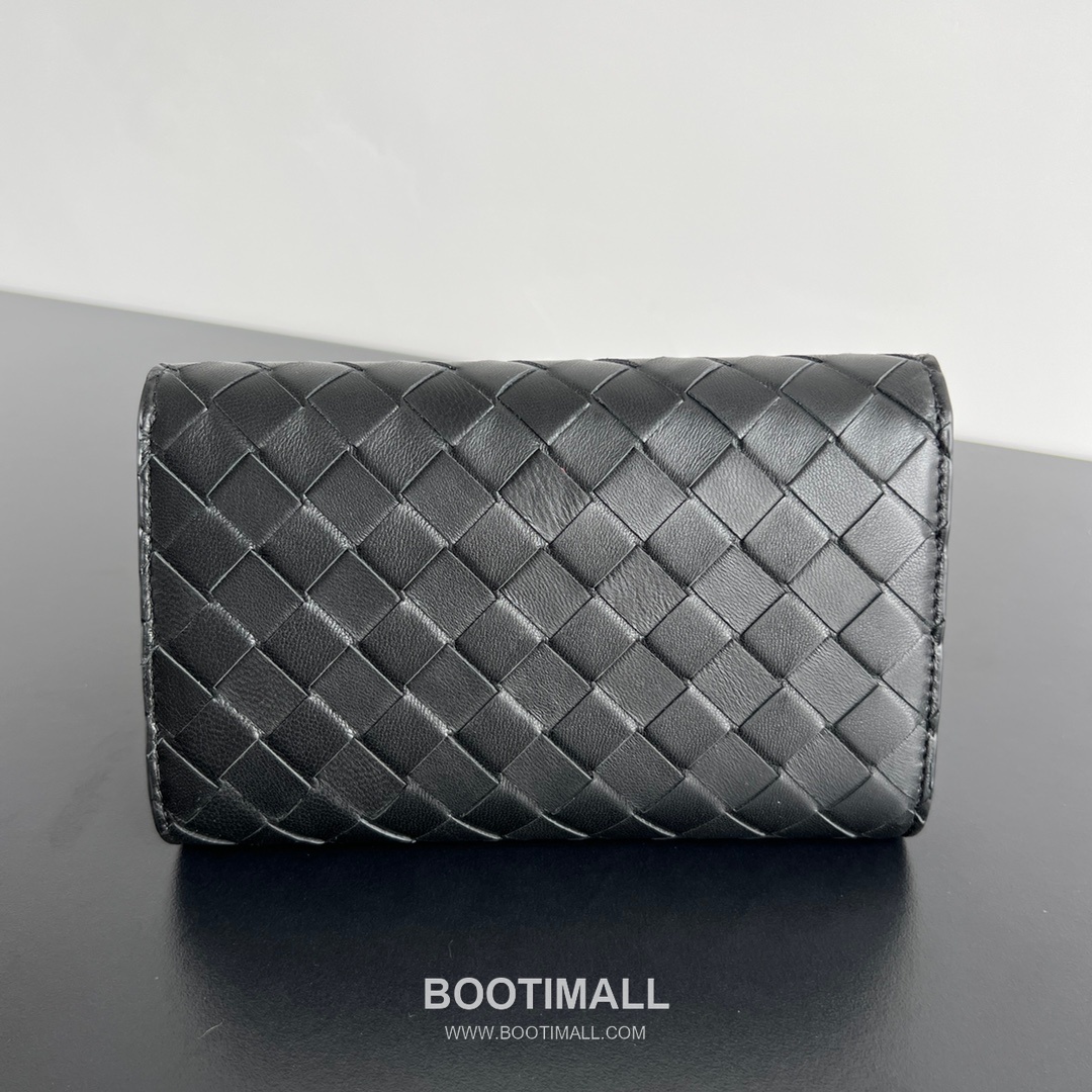 Bottega Veneta Andiamo Flap Wallet Intrecciato Leather Gold Long Wallet 보테가 베네타 안디아모 플랩 장지갑 인트레치아토 레더 골드 19cm 5