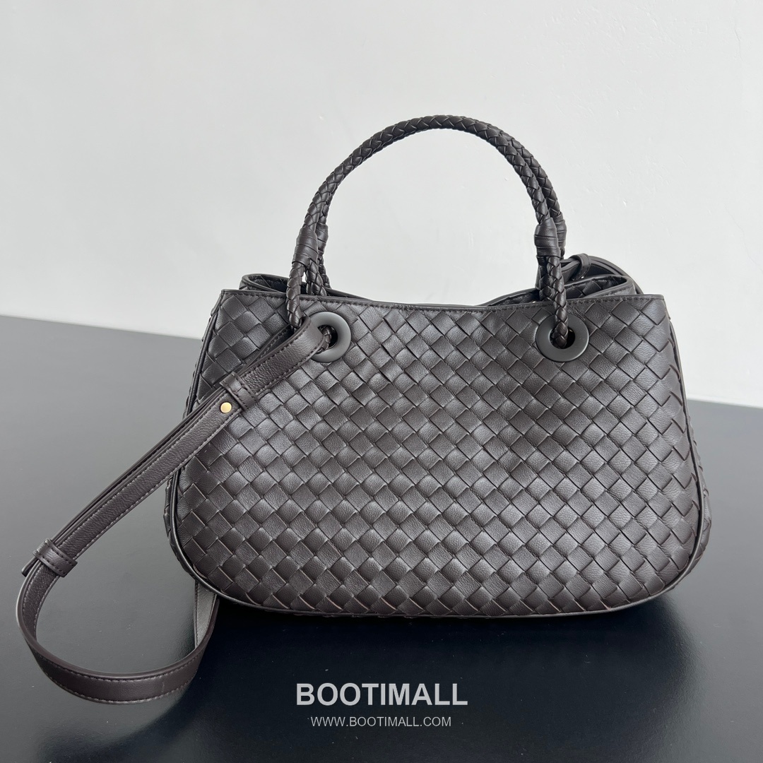 Bottega Veneta Basket Handbag Nappa Lambskin Top Handle Bag 보테가 베네타 바스켓 핸드백 나파 램스킨 탑핸들백 31cm 12