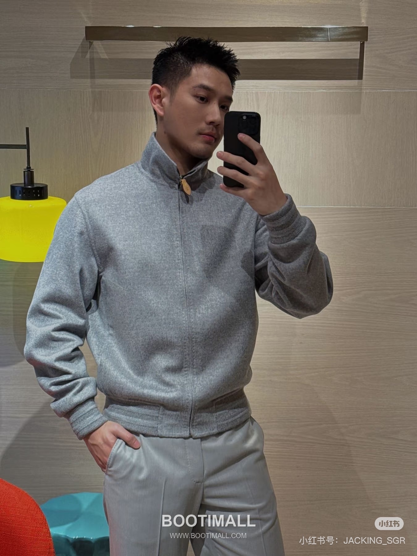 Louis Vuitton Stand Collar Zip Jacket Cotton Black 루이비통 스탠드칼라 집업 자켓 코튼 블랙 3